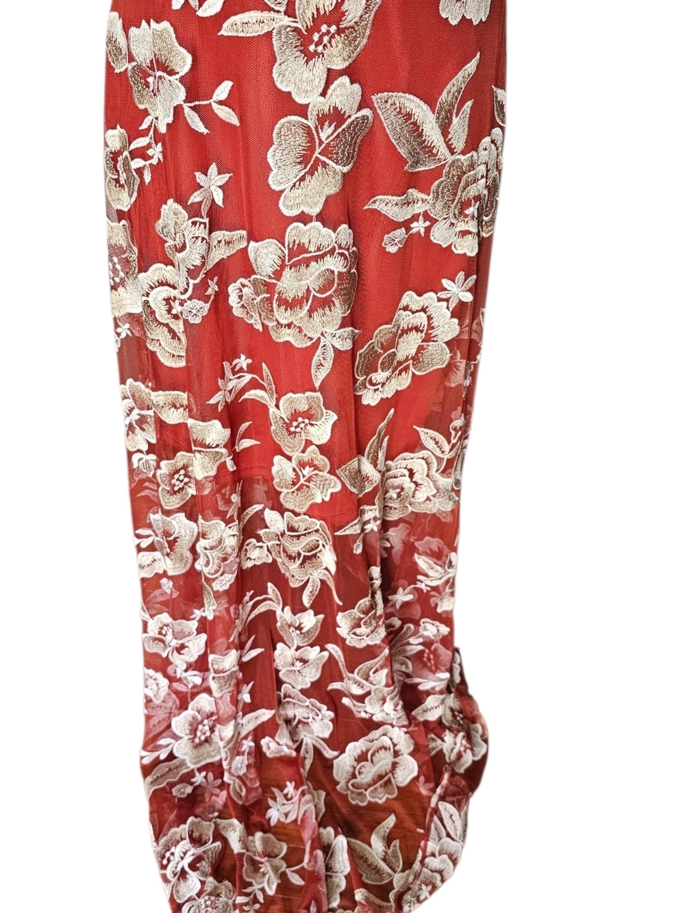 Joyfolie Maxi Dress with Cream Roses In Cinnamon - Picture 7 of 11